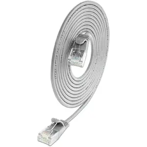 Network patch cable Slim Wirewine SLIM-L-UU-K6A 0.25 m Cat6a U/UTP Grey RJ-45–RJ-45