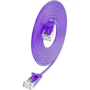 Сетевой кабель Slim Wirewine Cat6 U/UTP SLIM-L-UU-K6A 0,25 м фиолетовый RJ-45–RJ-45