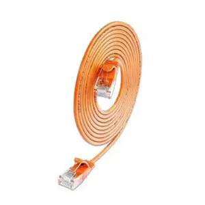 Сетевой кабель Slim Wirewine SLIM-L-UU-K6A 1.5 м Cat6a U/UTP оранжевый, RJ-45–RJ-45