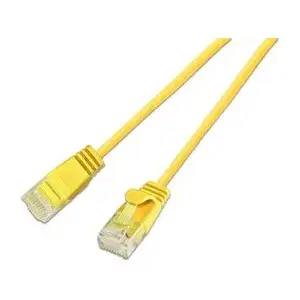 Networking patchcord Slim Wirewine SLIM-L-UU-K6A 1.5 m Cat6 U/UTP RJ-45 Yellow