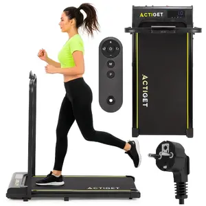 Electric treadmill Actiget Actirun Slim ACT0170 — compact home treadmill, 0.75 hp DC, speed 1.0–6.0 km/h, running surface 88×37 cm, max load 110 kg