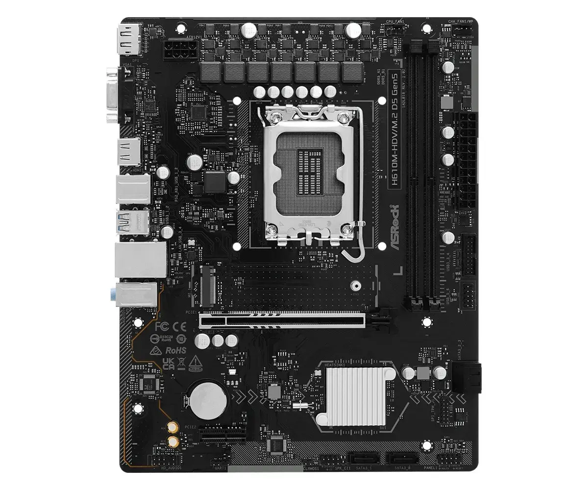 Материнская плата ASRock H610M-HDV/M.2 D5 Gen5 Photo 3