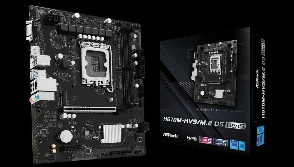 Материнская плата ASRock H610M-HVS/M.2 D5 GEN5 Photo 9