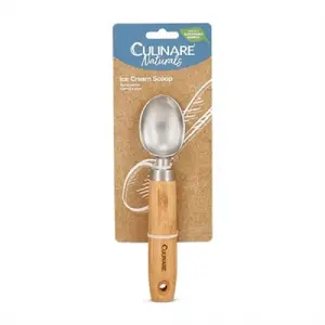 Ice cream scoop Zyliss Culinare Naturals 20 cm, stainless steel bowl, bamboo handle