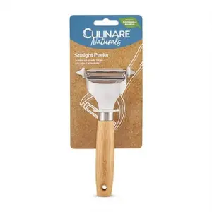 Vegetable and Fruit Peeler Zyliss CULINARE NATURALS Y‑shaped 17 cm — stainless steel blade, bamboo handle