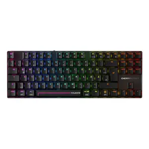 Wireless gaming keyboard CHERRY MX 8.2 Pro TMR — Tenkeyless, QWERTZ German, USB + RF + Bluetooth, RGB, 88 keys, Black