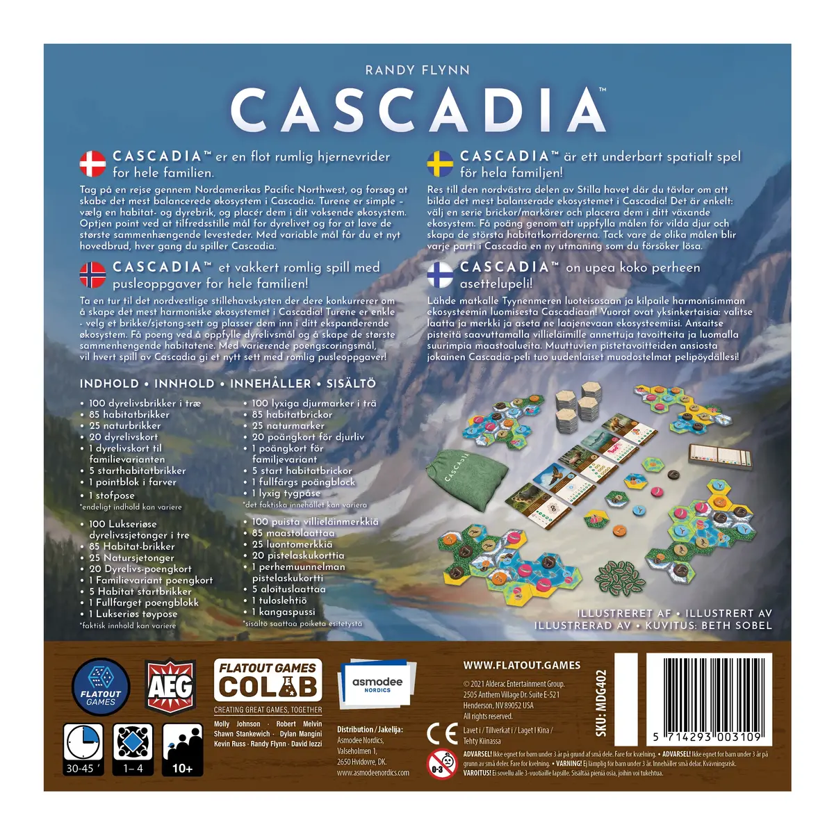 Настольная игра Enigma Cascadia Nordic MDG402 Photo 2