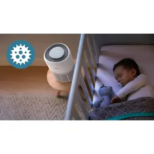 Effectively reduces viruses like H1N1 (flu) from the air