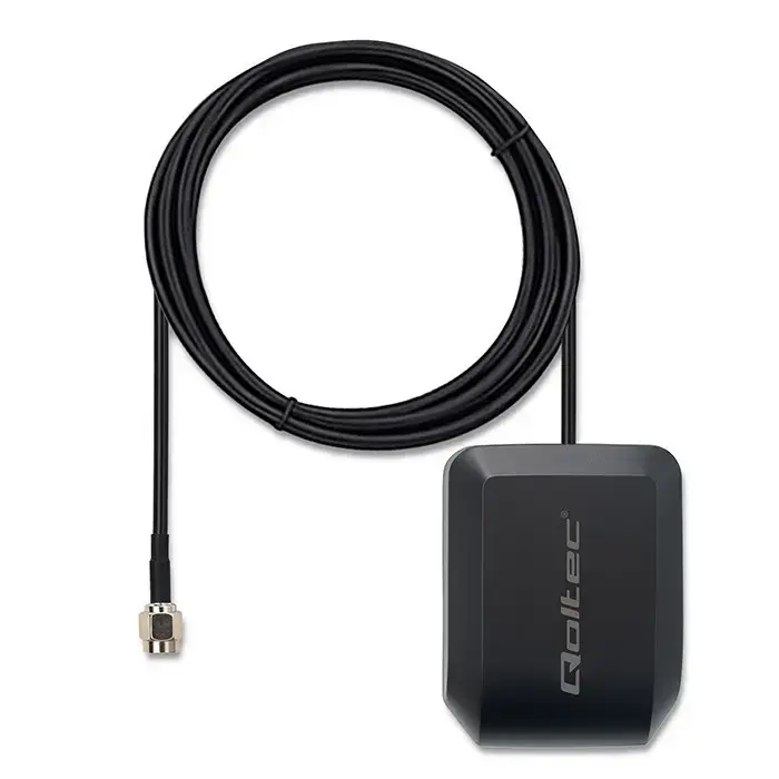 GPS/GLONASS antena QOLTEC 57055 — magnētiska pamatne, 28 dB Photo 2