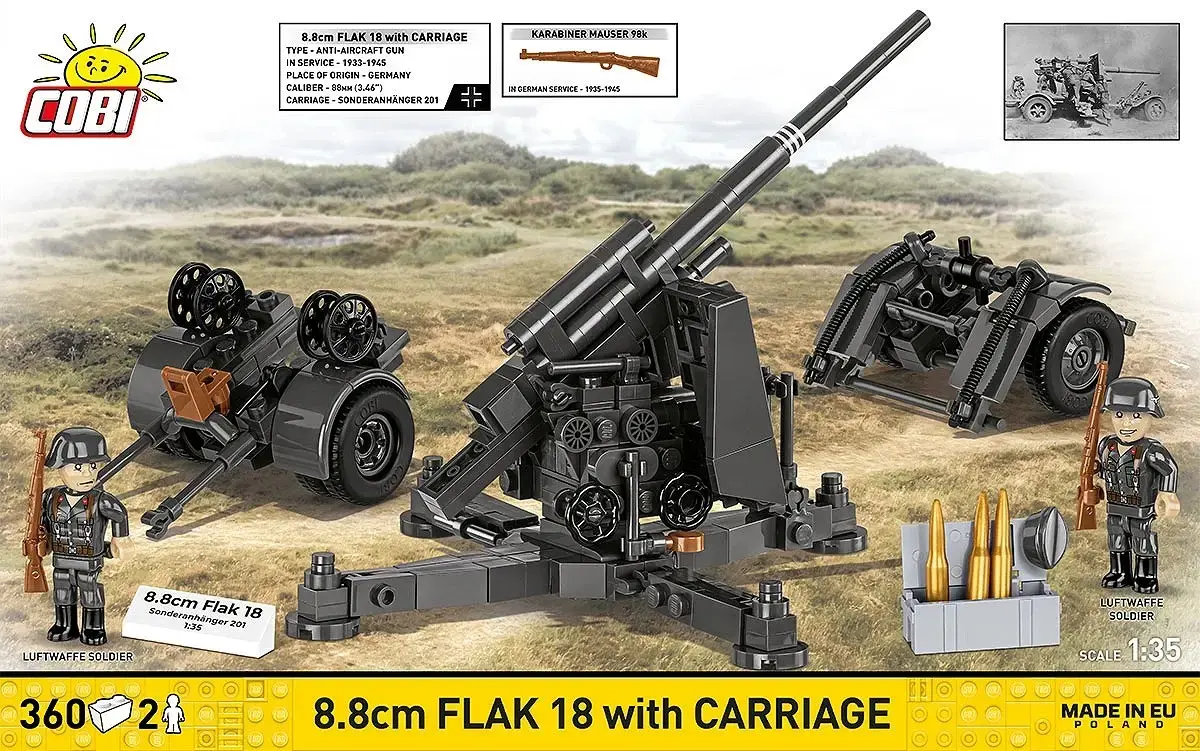 Cobi Building Blocks 8.8 cm Flak — 360 detaļas Photo 2