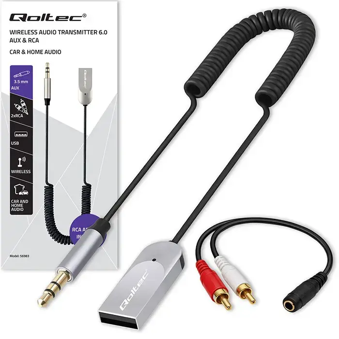QOLTEC HiFi BT6.0 2xRC bezvadu audio uztvērējs Photo 6