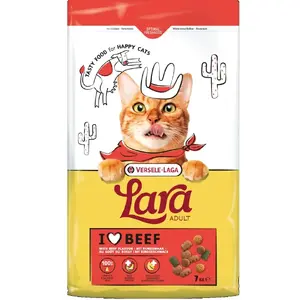 Сухой корм для взрослых кошек VERSELE-LAGA VL-Lara Adult говядина — 7 кг, для взрослых