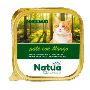 Wet cat food Natua Country Beef, beef tray 100 g
