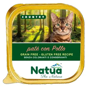Wet cat food tray Natua Country Chicken 100 g — Natua