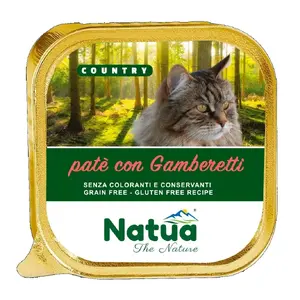 Wet cat food Natua Country Shrimp 100 g tray — seafood (shrimp) recipe