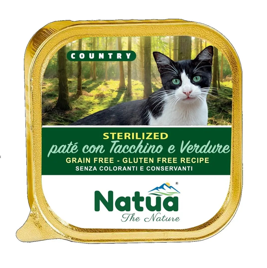 Mitrā barība kaķiem Natua Country Sterilized