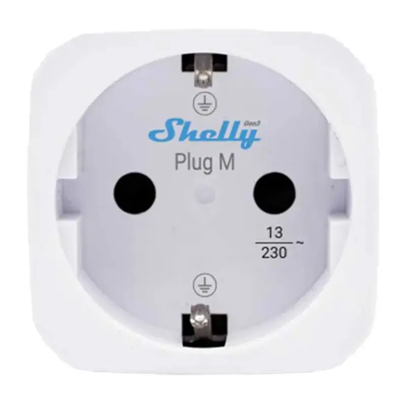 Shelly Plug M Gen3 Matter 13A viedā kontaktligzda Photo 2