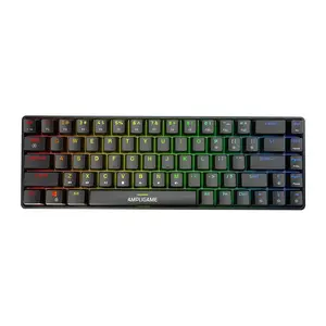 Mechanical Keyboard Fifine GK1 65% RGB compact layout black