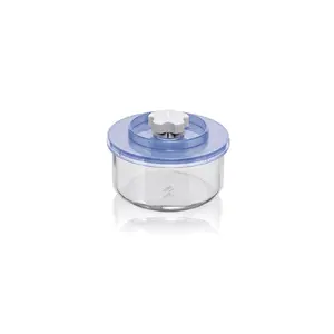 Крышка для пищи Magic Vac ACO1011, пластиковая круглая Ø12,5 см, синий/белый