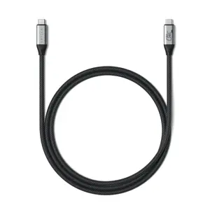 Кабель USB4 Gen 4x2 USB-C Satechi V2 Pro 1,2 м, серебристо‑чёрный