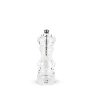 Salt grinder PEUGEOT Nancy, acrylic housing, transparent, height 180 mm