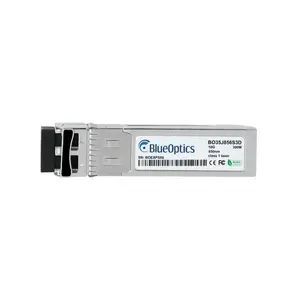 SFP+ fiber optic transceiver BlueOptics J9150A-BO, 10 Gbit/s, 850 nm, silver