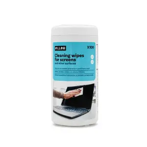 Screen and Surface Cleaning Wipes Eller pack of 100 – disposable wipes for displays and surfaces