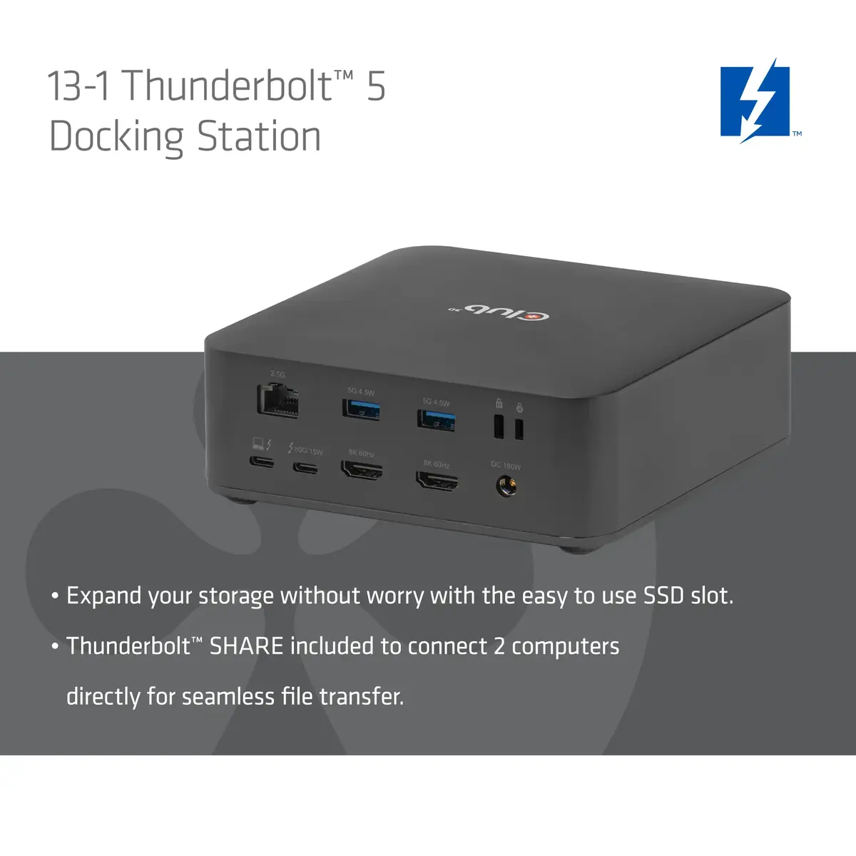 CLUB3D CSV-2562 док-станция Thunderbolt 5 Photo 4