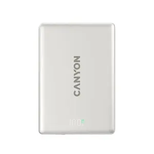 Portable power bank CANYON On Power 500 — 5000 mAh, 20W wired / 15W wireless (MagSafe), Star Grey