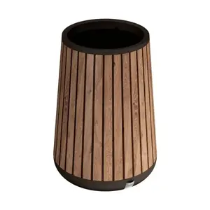 Keter Flowerpot Deco Conic Planter Tall Venetian Brown – tall conic outdoor/indoor planter