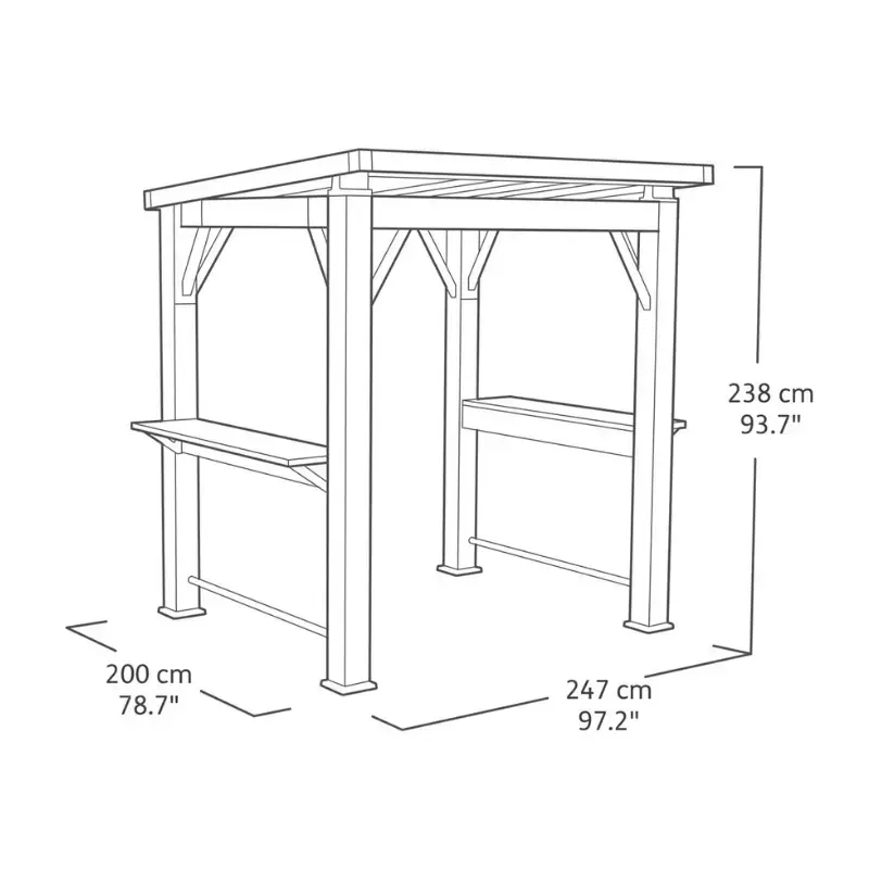 Keter Gazebo Grill 29213898 уличный угольный гриль Photo 2