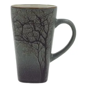 Ceramic Mug Newill TREE 450 ml, dark green