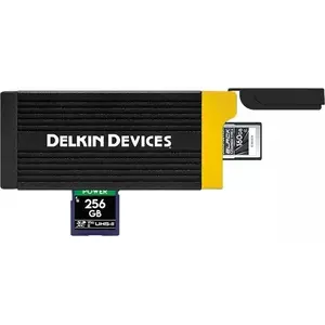 Card reader Delkin Delkin Cardreader CFexpress Type A & SD with USB-C to USB-C and USB-C to USB-A cables