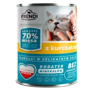 Влажный корм для кошек Frendi кусочки в соусе с курицей 800 г