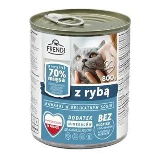 Влажный корм для кошек Frendi kawałki w sosie z rybą 800 г
