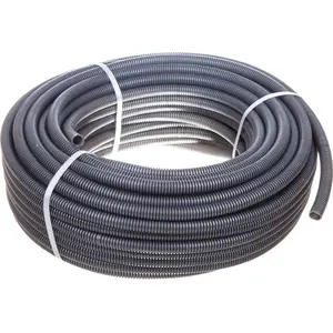 Гофрированная защитная труба TTPLAST RKLS 32/26-25 32 мм серая, рулон 25 м (MPN 10021)