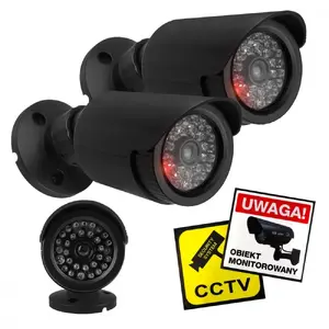 Dummy tube camera set CEE IR1800 BT — set of two non-functional surveillance cameras