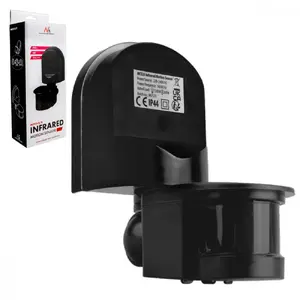 Motion and twilight sensor MACLEAN MCE25 B — motion detector with light sensor, wall/ceiling mount
