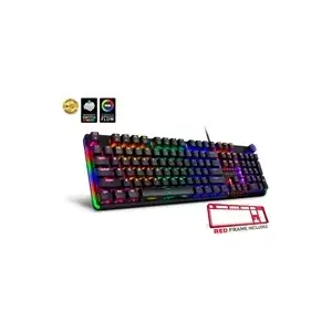 Mechanical gaming keyboard connectIT NEO2 Black, USB, ARGB lighting, CZ+SK layout, black