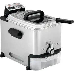 Eļļas fritieris Tefal FR8041, vienkāršs 3.5 l, 2300 W, sudrabots, rotācijas vadība