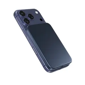 Пауэрбанк Epico Qi2 5000mAh Alu Mag+ EM51 — 5000 мАч, беспроводная зарядка Qi, алюминиевый, магнитный