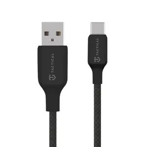 USB-A на USB-C кабель для данных и зарядки Tactical 2 м черный