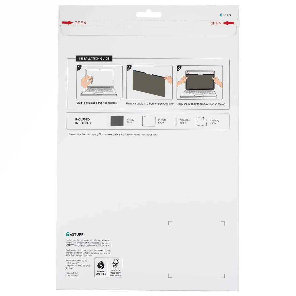 Privacy filter eSTUFF GLBM15326229 Photo 2