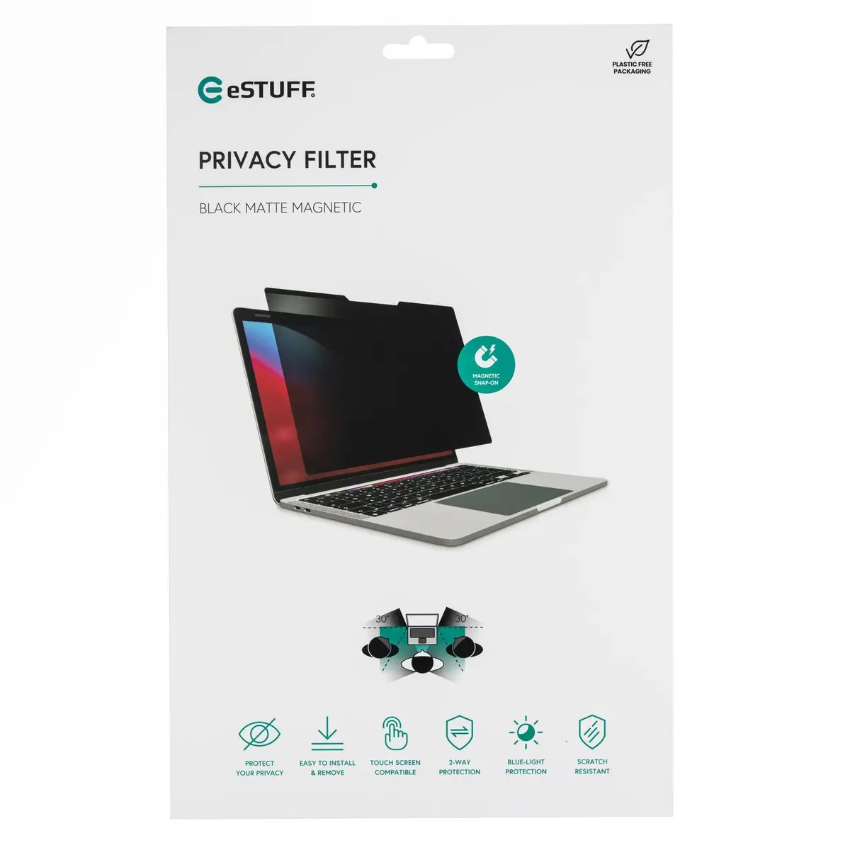 eSTUFF GLBM15326229 Privacy Filter for 15" Laptop Photo 3