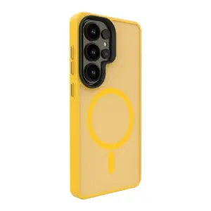 Evelatus hibrīda aizsargvāciņš priekš Samsung Galaxy S26 Ultra — magnētisks PC+TPU, oranžs