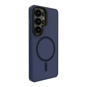 Защитный гибридный чехол Evelatus для Samsung Galaxy S26 Ultra — магнитный PC+TPU, темно‑синий
