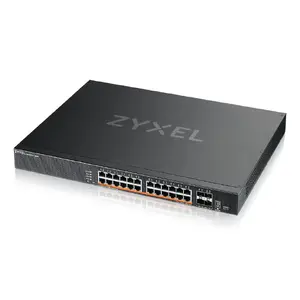 Управляемый L2/L3 PoE коммутатор Zyxel XMG2230-28HP — 24x 2.5G (100/1000/2500), 1U, DC 50–57 В