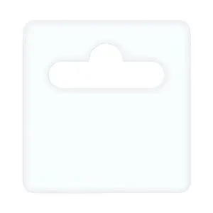 Hurtel Euro pendant 50×50 mm premium with rubber glue, 0.35 mm foil, 1000 pcs/roll