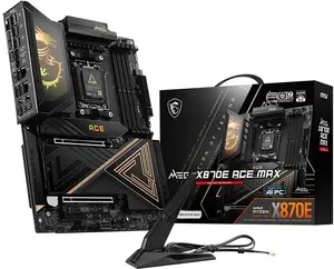 Mātesplate MSI MEG X870E ACE MAX AM5 ar 4x DDR5, 4x SATA, 5x M.2 (7E85-001R)