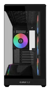Mini Tower PC Case Lian Li Vector V100R MINI — Mini-ITX/Micro-ATX, tempered glass, 3x120mm side + 1x120mm rear fans, 2x 2.5" + 1x 3.5" bays, black